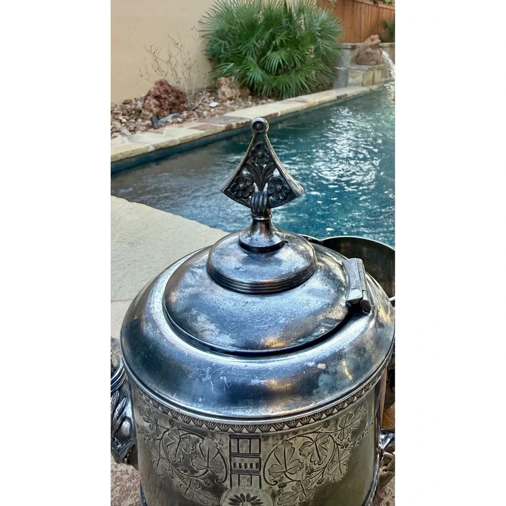 Antique Meriden Britannia 1926 Silverplate‎ Teapot Creamer Victorian Aesthetic